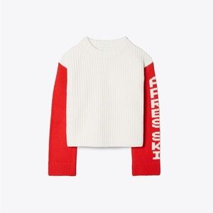 Tory Sport Cropped Apres Ski Sweater